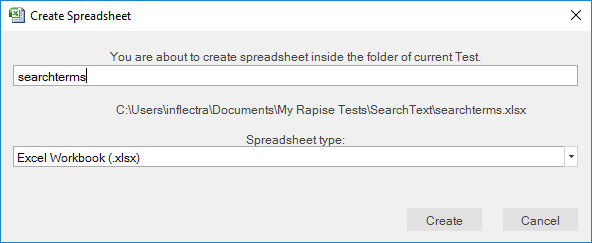 spreadsheet name
