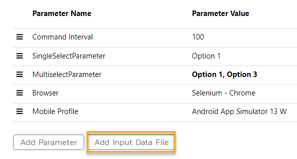 Add Input Data File