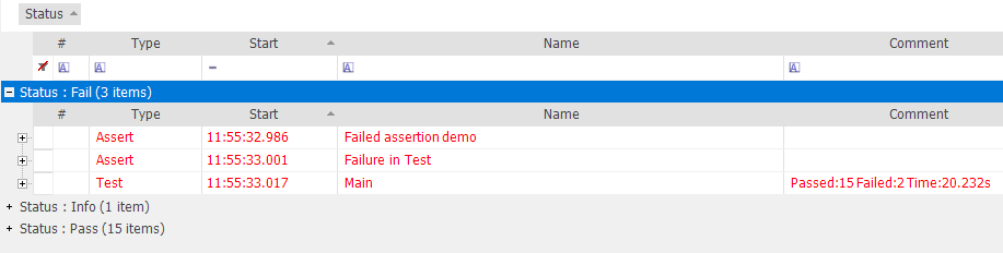 report, status dragged, expanded.zoom70