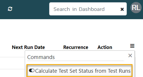 Calculate Test Set Status from Test Runs