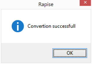 conversion completed