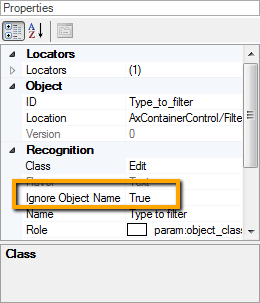 Ignore Object Name