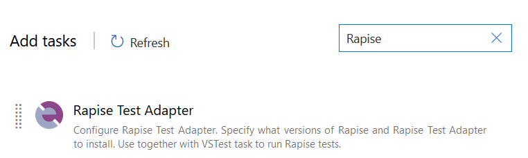 Find Rapise Test Adapter Task