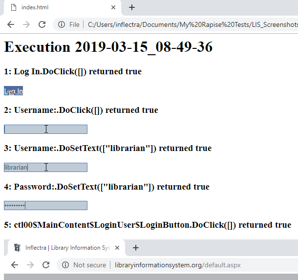 execution html