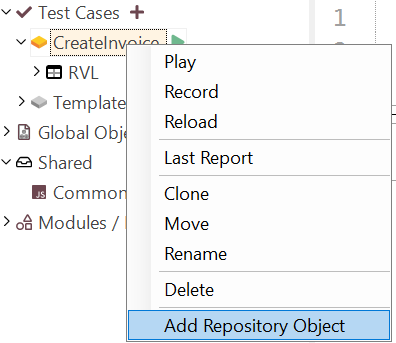 Add Repository Object