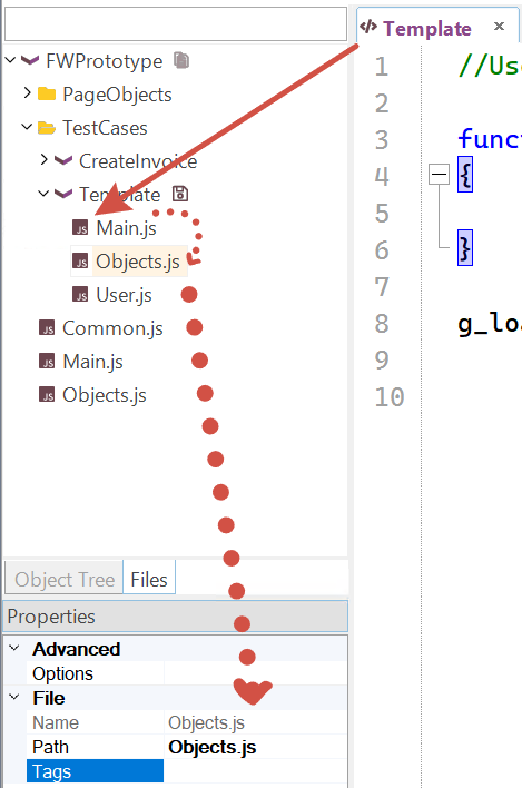 Template Object.js Tags