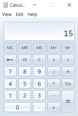 Calc Window