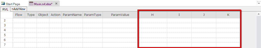 Excel Columns